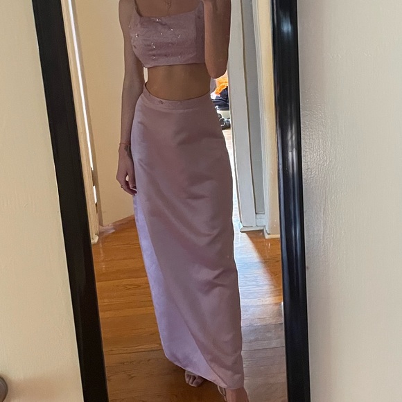 Formal wedding guest or prom two piece dress set - Picture 3 of 3